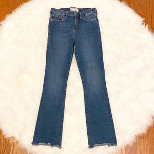 Women’s Free People Straight Leg Rough Hem Jeans